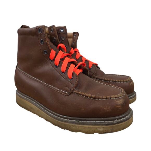 DieHard Men's Size US 10D SureTrack 6" Leather Soft Toe Brown Work Boot 84994 - Picture 1 of 8